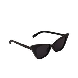 Peter Jones Eyewear Unisex Black Lens & Black Cateye UV Protected Lens 13024B-48