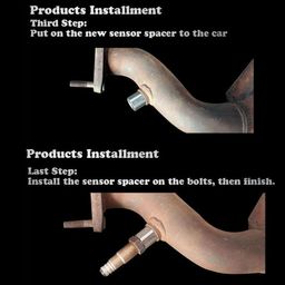 LICHTS Car CEL Fix Check Engine Light Oxygen O2 Sensor Spacer Adapter image 5