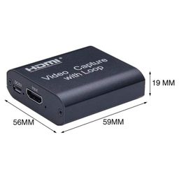 Ruhza 1080P 60FPS Acquisition|Live Broadcasting Video HDMI Capture Card with Loop Out Live Streaming Video Game image 5
