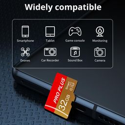 bliksem 2 Pack Memory Card 32GB with SD Adapter, High Speed Micro SD Card, UHS-I C10 A1 U3 Memory TF Card for Tablet/Mobile Phone/Camera/Car Audio/Game Console (TF162 Red Gold 32GB) image 3