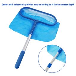 HASTHIP® Swimming Pool Cleaning Net Long Handle Cleaning Net 44cm-105cm Retractable Cleaning Net for HomeHeavy Duty Deep Leaf Skimmer image 3