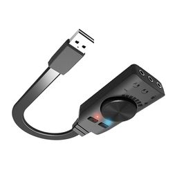 MERISHOPP®Sound Card Virtual 7.1-Channel USB External Audio Stereo Converter 3.5mm|Computers/Tablets & Networking | Sound Cards (External)|1x Sound Card image 4