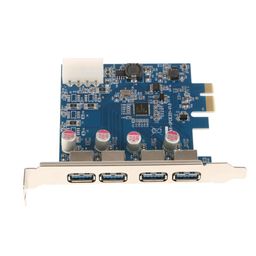 ivelect 4-Port Super Speed USB 3.0 PCI Express Card with 4-pin IDE Power Connecter image 1