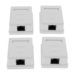 CALANDIS™ 4x Cat6 Single Port Surface Mount Outlet Box RJ45 Face Plate & Backbox combo | Plugs Jacks & Wall Plates | Networking Cables & Adapters | Computer Cables & Connectors image 4