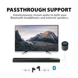 Avantree Orbit Pro - Bluetooth Audio Transmitter & Receiver for TV with 5.1 Surround Sound Passthrough, HDMI ARC Input, Remote Volume Control, No Lip-Sync Delay, LCD Screen & Class 1 Long Range image 3