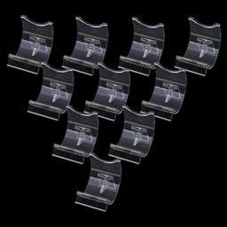 ivelect 10x Lighter Display Stand Acrylic Holder Support for Lighters Translucent image 4
