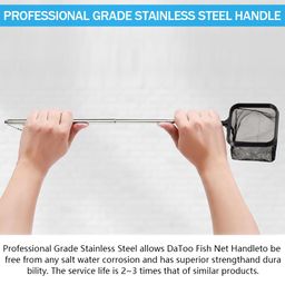 qpets Fishing Net, Small Aquarium Fish Net for Betta Fish Tank, Stainless Steel Handle Square Fish Net for Catching for Small Fish Tank Betta Fish Tank (3 Inch Fish Net) image 4
