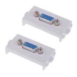 bnf bnf® 2 Packs VGA Wall Socket Module Wallplate Plug with Frame Directly Plug Type image 2
