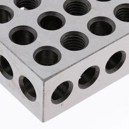 EXPORA Precision steel 23 Holes 1-2-3 Blocks Set Gauge Blocks Machinist Milling image 3