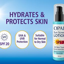 OPAL Sunscreen Lotion, SPF-20 | UVA & UVB Protection | Moisturizing & Non-Sticky Formula- 100ml Pack of 2 image 4