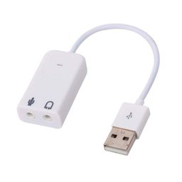Cables Kart USB Sound Card | External Stereo Sound Card with 3.5 mm Headphone and Microphone Socket 7.1 Channel | image 1