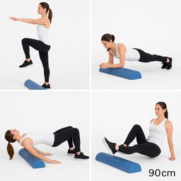 Rilekh Half Foam Roller 90cm Foam Roller for Muscles and Core Stabilization and Balance Exercises Pilates & Yoga image 4