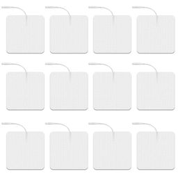 HANNEA® 12pcs Electrode Pads TENS Unit Pads, 2'' Electrode Replacement Patches with Upgraded Self-Stick Performance and Non-Irritating Design for Electrotherapy image 1