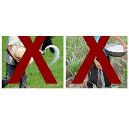 Manual Fertilizer Spreader Comfortable Handle 25L for Fruit Trees Vegetables Double Port image 4