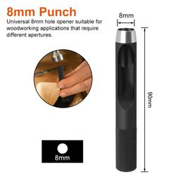 serplex Serplex® 10Pcs Wood Countersink Drill Bit Set, 5Pcs Countersink Drill Bit with 5Pcs Extra Pilot Drill Bit, Tapered Drill Bits with 8mm Round Shank, Counter Sinker Drill Bit Set for Woodworking image 4