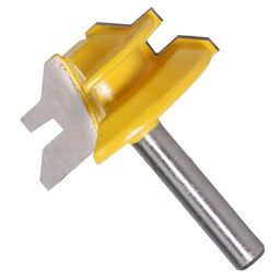 atorse UJEAVETTE® 1/4'' Shank 45 Degree Lock Miter Glue Joint Router Bit Wood Milling Cutter image 5