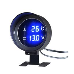 ATORSE Dc 12V/24V Car LCD Digital Voltmeter Water Temp Gauge Meter with Sensor 21Mm image 4