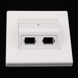 CALANDIS™ 4xPlastic SC/LC Fiber Optic Patch Cord Adapter 2 Sockets Wall Plate Panel | Computers/Tablets & Networking | Computer Cables & Connectors | Networking Cables & Adapters image 5