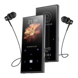 concept kart AUDIOCULAR M21 16GB Portable Mp3 Music Player with Bluetooth, 2.4” LCD Touch Screen, Video Playback, Built-in Speaker, Voice Recording Function Mini HiFi Player, Ideal for Travelling (16GB - Black) image 1