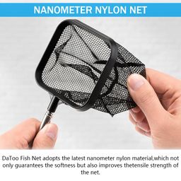 qpets Fishing Net, Small Aquarium Fish Net for Betta Fish Tank, Stainless Steel Handle Square Fish Net for Catching for Small Fish Tank Betta Fish Tank (3 Inch Fish Net) image 3