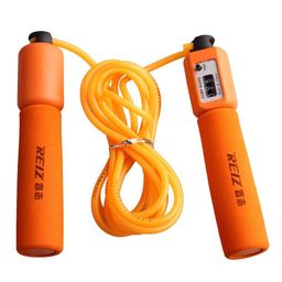 ujeavette UJEAVETTE® Adjustable Jump Rope Workout Skipping Cord With Automatic Counter Orange image 1