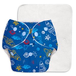 superbottoms Basic Cloth Diaper | Side Leakage Proof Reusable Cloth Diaper Quick Dry Freesize, Rash Free, Kids 0-3 Yrs|Stay Dry & Lasts Up To 3Hrs - (Assorted) (Basic Pack Of 7 Shell And 7 Inserts) image 5