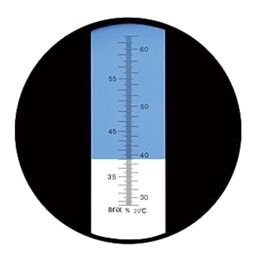 Erma 28-62% Brix Hand Held Sugar Refractometer with Automatic Temperature Compensation (ATC) for Sugar Content Measurement, High Accuracy image 5