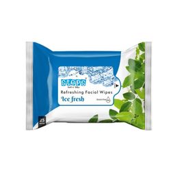 steps soft n' silky Steps Soft N Silky Wet Face Wipes With Refreshing Ice Fresh Fragnance (Pack of 1 (25 Sheets)) image 1