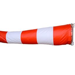 SAFE CURE WIND INDICATOR FLAG FOR WIND DIRECTION, APPLICABLE FOR INDUSTRIES AND AIRPORTS, Flag only 6 ft, Water Proof with 1 reflective tape white and Red, image 1