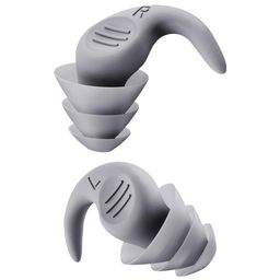 merishopp MERISHOPP® Noise Reduction Ear Plugs Silicone Sound Blocking for Sleep Snoring Swimming Grey image 1