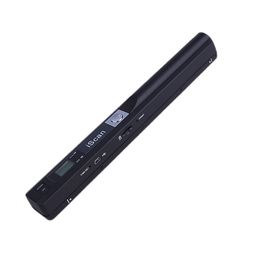 Microware 900DPI Handheld Portable JPG PDF Document Scanner with LCD Display Black image 1