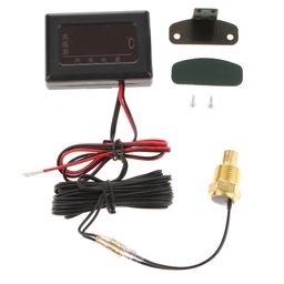 ATORSE 12V-24V Car LCD Digital Water Temp Temperature Gauge Meter with Sensor 17Mm image 1