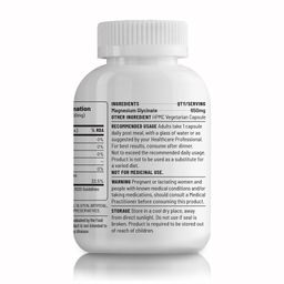 Unived High Absorption Magnesium Glycinate Chelate Buffered - 650mg - 22% Elemental Magnesium - 90 Capsules image 3