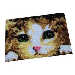 BNF Latch Hook Kits with Basic Tool and Instruction for Rug Making Cat | Crafts | Needlecrafts & Yarn | Rug Making | Latch Hooking | Latch Hooking Kits | 1 Set of Latch Hook Kits image 4