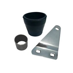 OZANGO Bike Angular Empty Free Flow Bullet Exhaust Silencer Black Suitable BS3 & BS4 Model for RE Thunderbird 500 image 4