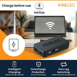 kinelec Mini UPS for 12V WiFi Router Broadband Modem,2400Mah, Backup Upto 5 Hours, Ups for Router up to 2A, WiFi Router UPS Power Backup During Power Cuts, Portable Ups image 4