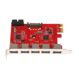 CALANDIS™ PCI-E to USB3.0 5 Port PCI Express Card Connector Adapter 5Gbps with 20 pin | Port Expansion Cards | Interface/Add-On Cards | Computer Components & Parts image 1