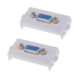 bnf bnf® 2 Packs VGA Wall Socket Module Wallplate Plug with Frame Directly Plug Type image 3