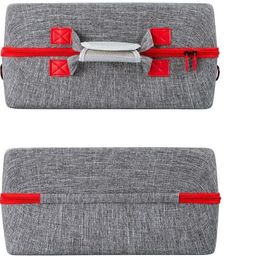 TMG Hard Shell Carrying Case Compatible with 5 Slim Console New Model,Console Bag (Disc/Digital Edition), PS5 DualSense Controllers, Headset and Gaming Accessories (Grey) image 5