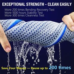 HASTHIP® 30 * 40cm High Density 8 Layer Cotton Reusable Fish Tank Aquarium Filter Pad,Sponge Filter,Cuttable Filters for Medium Fish Tank image 3