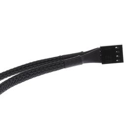 MYADDICTION 2 X 4 Pin Fan Y Splitter Power Extension Cable 2 Fans Splitter Lead All Black Sleeved Computers/Tablets & Networking | Computer Cables & Connectors | Power Cables & Connectors image 5