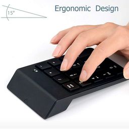 Ultima Cords & Cables 2.4 GHz Wireless Numeric Keypad, Slim Mini Number Pad Keyboard for Laptop PC Notebook Desktop image 3