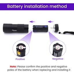 qpets Qpets® UV Light Torch 21 LEDs, UV Flashlights Black Light for Pet Urine Detection, Blacklight Detector for Dog Urine, Pet Stains, Bed Bug on Carpet/Rugs image 2
