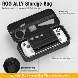 Carrying Case for Rog Ally & Accessories, Portable Handbag for Rog Ally/ROG Ally X, EVA Carrying Case Rog Ally Organizer with Handle, Waterproof Protective Storage Bag Travel Case for Rog Ally Console image 2