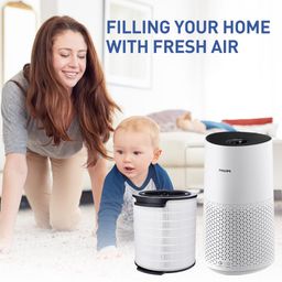 HASTHIP® Phi*Lips Air Purifier Filter, Replacement Filters for Air Purifiers Compatible with Phi-Lips 1000i Series AC1711/AC1715, Universal Cylindrical Ture HEPA Filter Replacement Ture HEPA Filter image 2