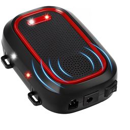 HASTHIP® Car Mouse Repeller with LED 2 in 1 Car Home Use Ultra Sonic Mouse Repellent with Smart Motion Senor Animal Repeller with Switch & Flash Light Multipurpose Animal Repeller Mouse Repellent image 1