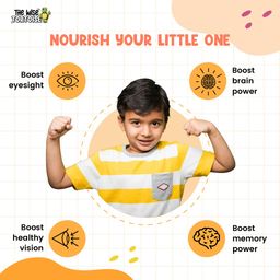 Eye & Brain Health Gummies for Kids | DHA, Lutein | Olympic Orange Flavor | 5-15 Years | The Wise Tortoise | No Artificial Flavors | 30 Gummies image 4