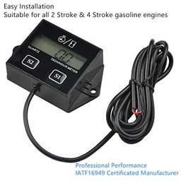 MYADDICTION Tachometer Digital RPM Hour Tach Meter LCD Display for Bike Motorcycle Boat image 4
