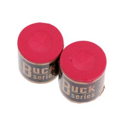 CALANDIS® Snooker Pool Cue Tip Table Billiard Chalk Accessory 1 Box of 2 Blocks Red image 3