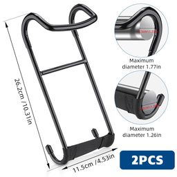 proberos Proberos® Dumbbell Spotter Hooks for Barbell, Rubberized Anti-slip racks for Chest Work Out, Universal for 11-20lbs Dumbbells image 2